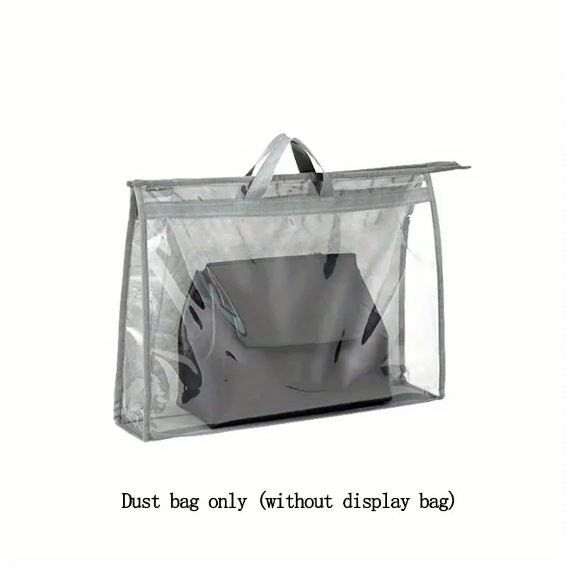 Clear Handbag Storage Bags – Dustproof Purse Organizers with Zipper