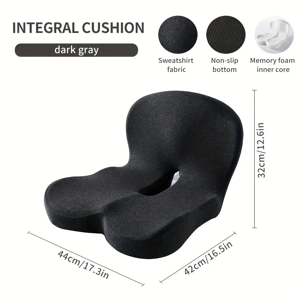Contoured Ergonomic Seat Cushion – Comfortable Chair Support