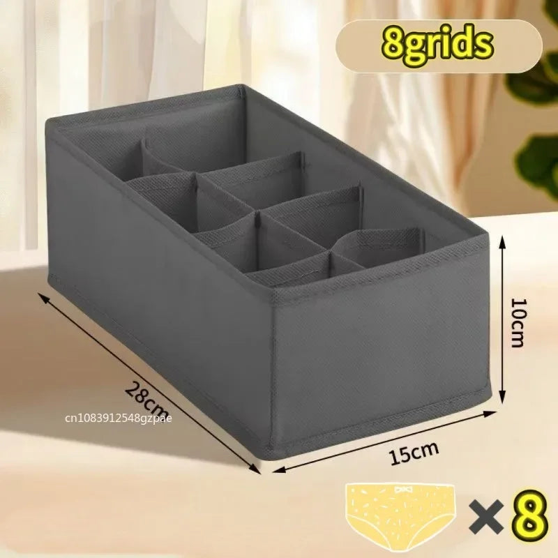 Foldable Drawer Organizer with Compartments – Underwear & Sock Storage Box