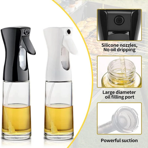 2-in-1 Cooking Oil Sprayer & Dispenser Bottle – 200 ml, 300 ml & 500 ml