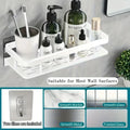 Aluminum Shower Caddy – No-Drill Wall-Mounted Bathroom Organizer