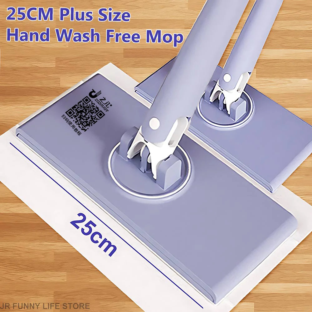 360° Rotating Flat Mop – Hands-Free Floor Cleaning Tool