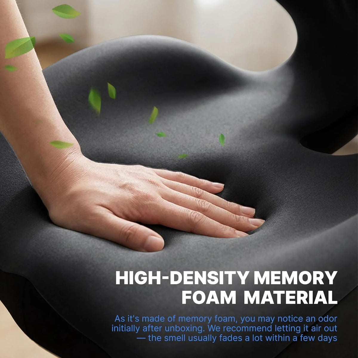 Ergonomic Memory Foam Seat Cushion with Back Support