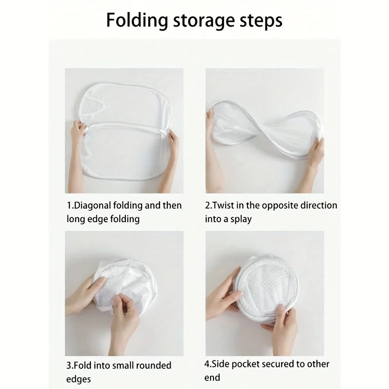 Collapsible Pop-Up Laundry Basket – Portable Mesh Clothes Hamper