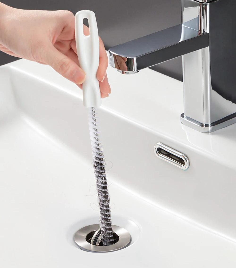 Flexible Drain Cleaning Brush – Hair & Clog Remover Tool