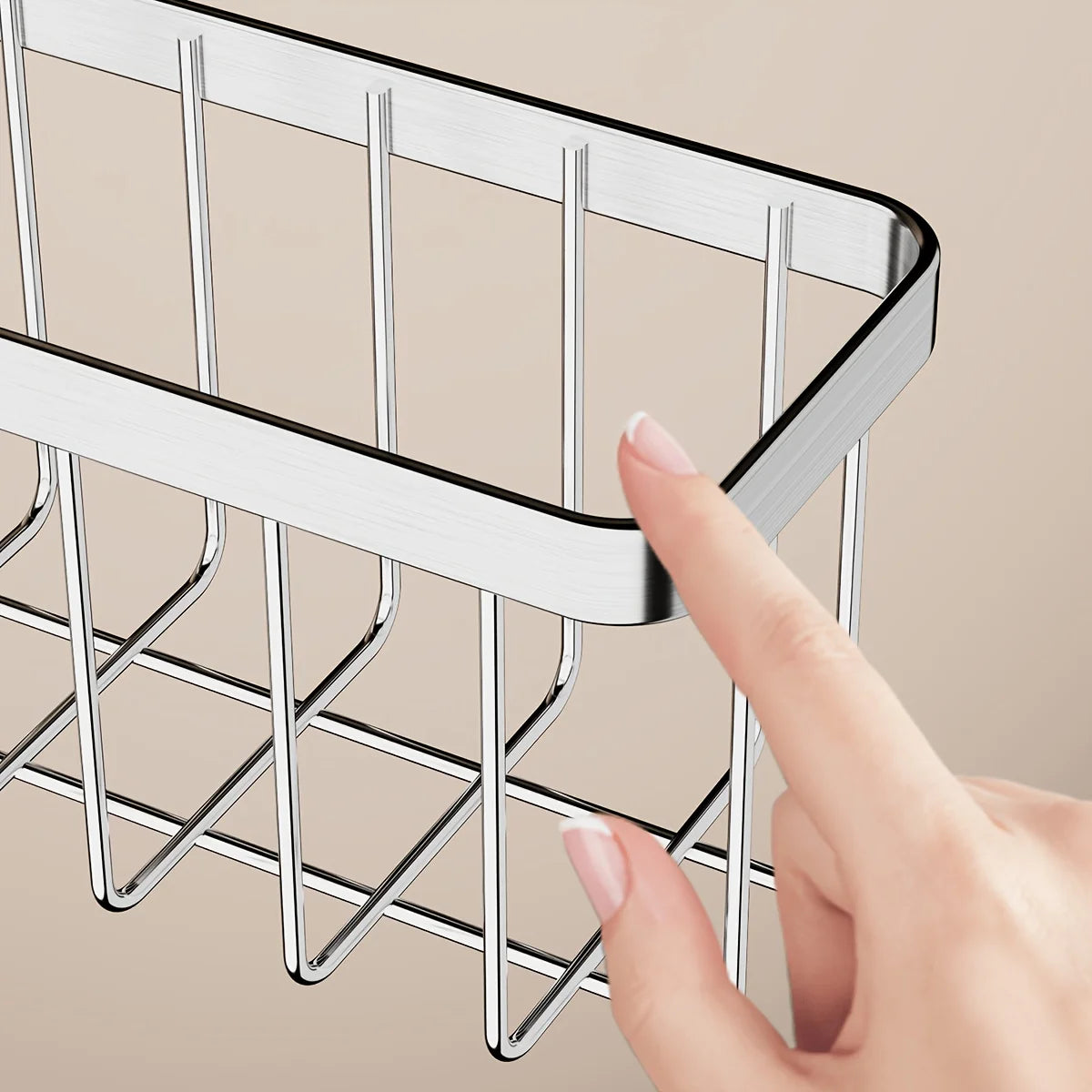 Stainless Steel Sink Caddy – Sponge & Dish Brush Holder