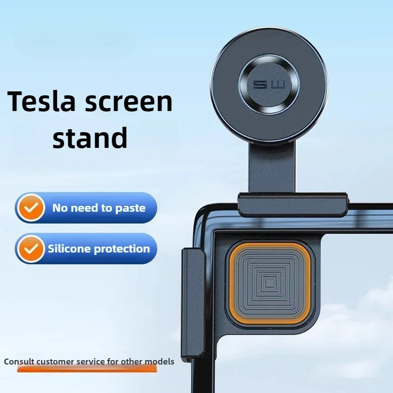 Magnetic Phone Holder for Tesla – 360° Screen Mount