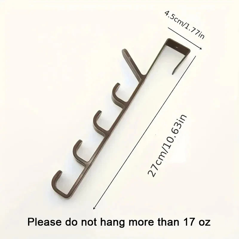 Over-the-Door Hanging Rack – Multi-Hook Storage Organizer