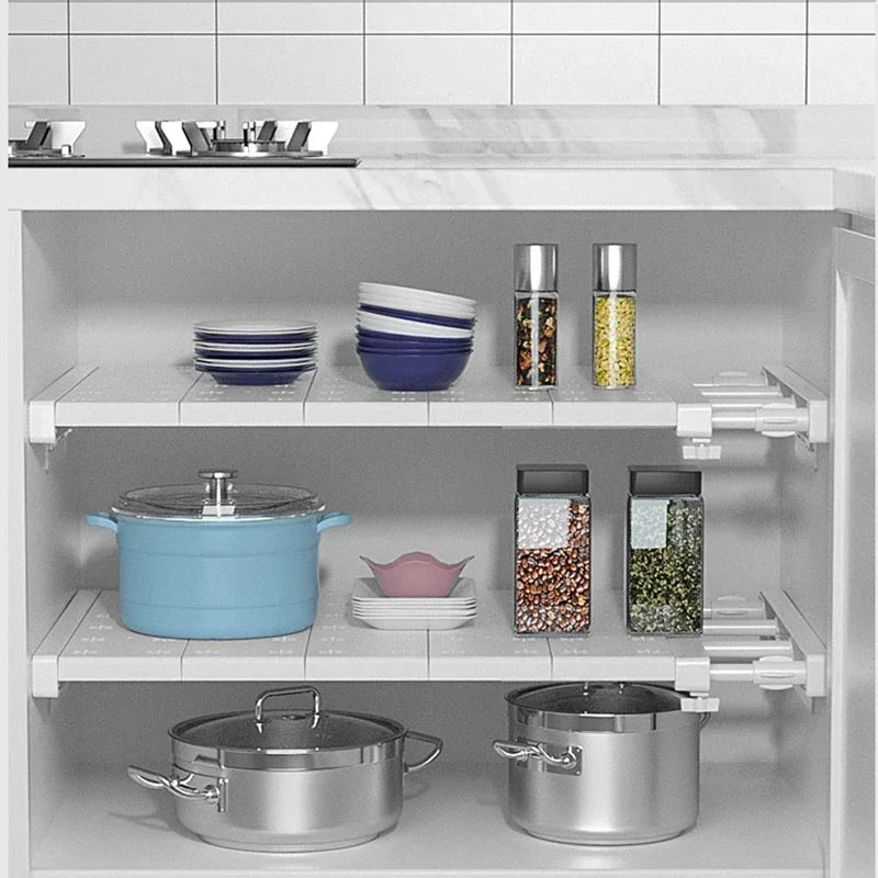 Adjustable Expandable Storage Shelf – No-Drill Closet & Wardrobe Organizer