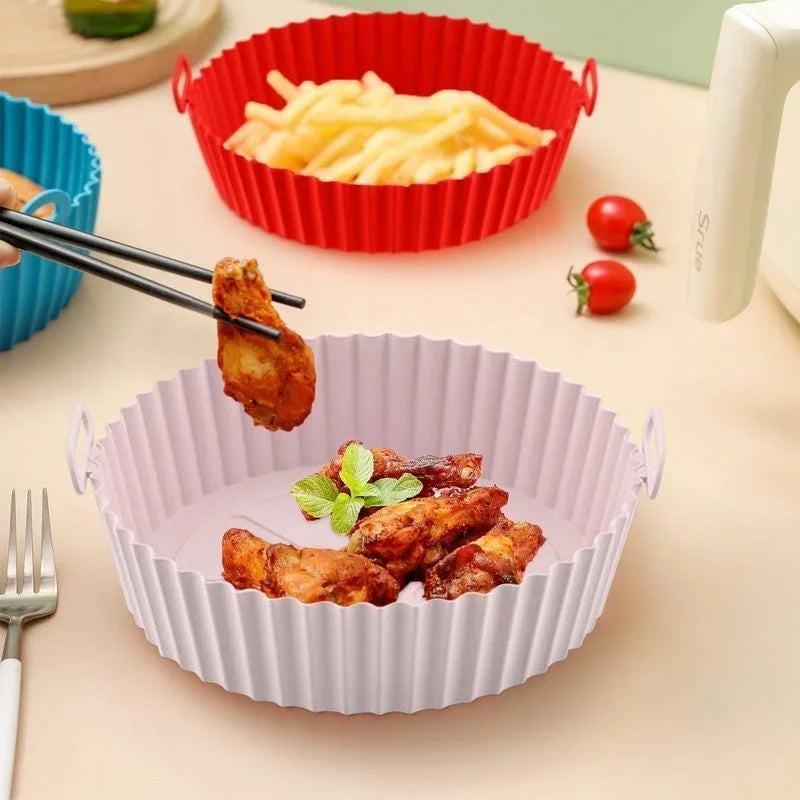 Reusable Silicone Air Fryer Liners – Non-Stick Cooking Inserts