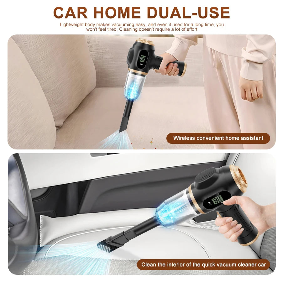 Cordless Handheld Car Vacuum Cleaner – Portable Interior Cleaner