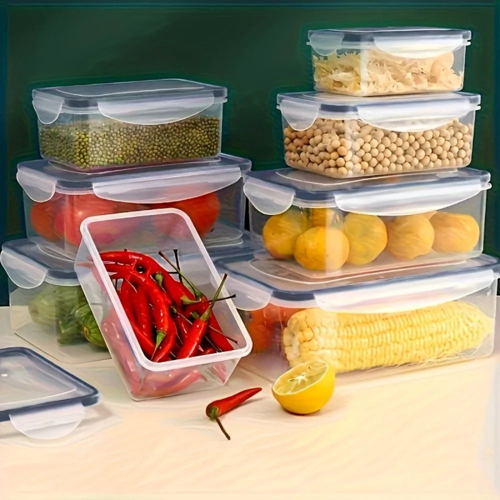 8-Piece Airtight Food Storage Container Set with Locking Lids