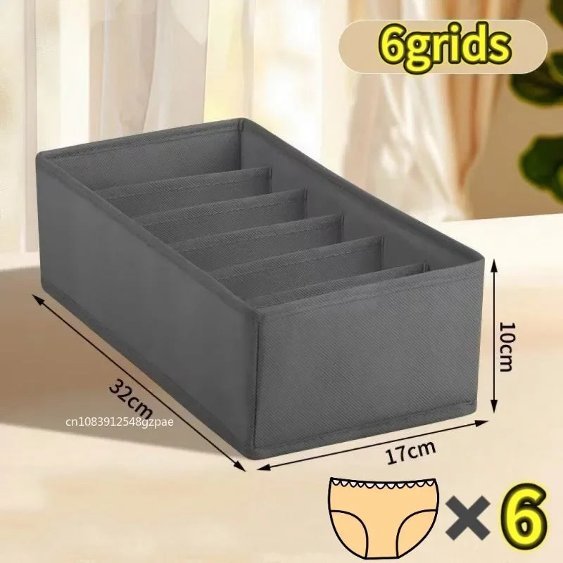 Foldable Drawer Organizer with Compartments – Underwear & Sock Storage Box
