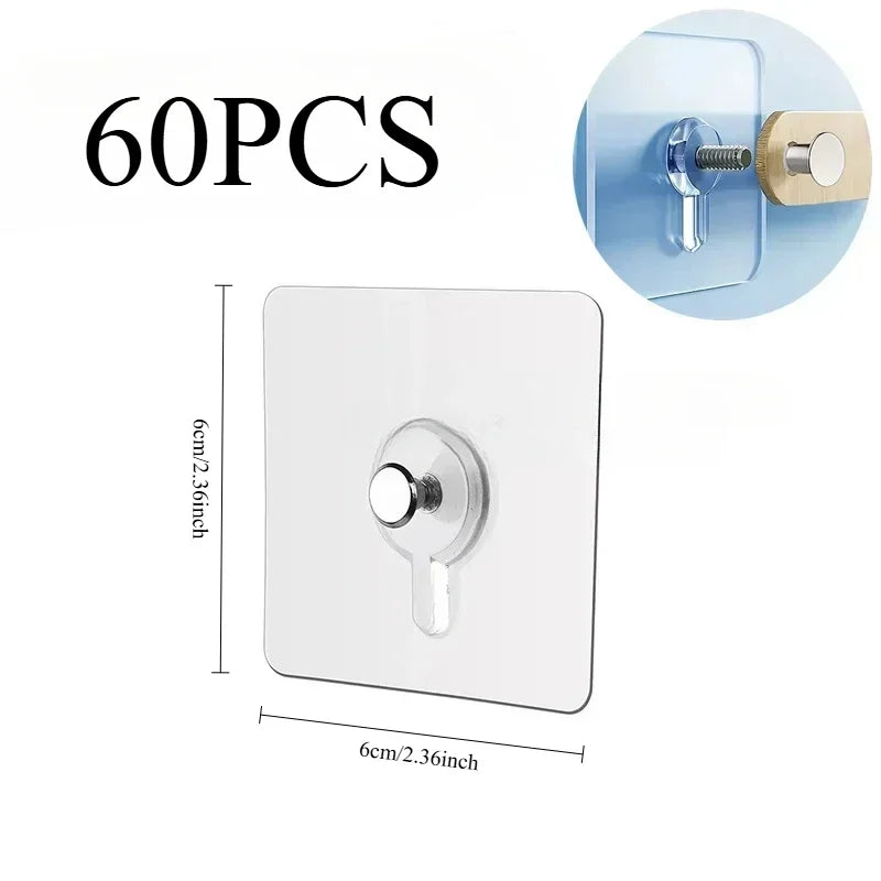 Self-Adhesive Wall Hanging Hooks – No-Drill Picture Frame Mounting Holders