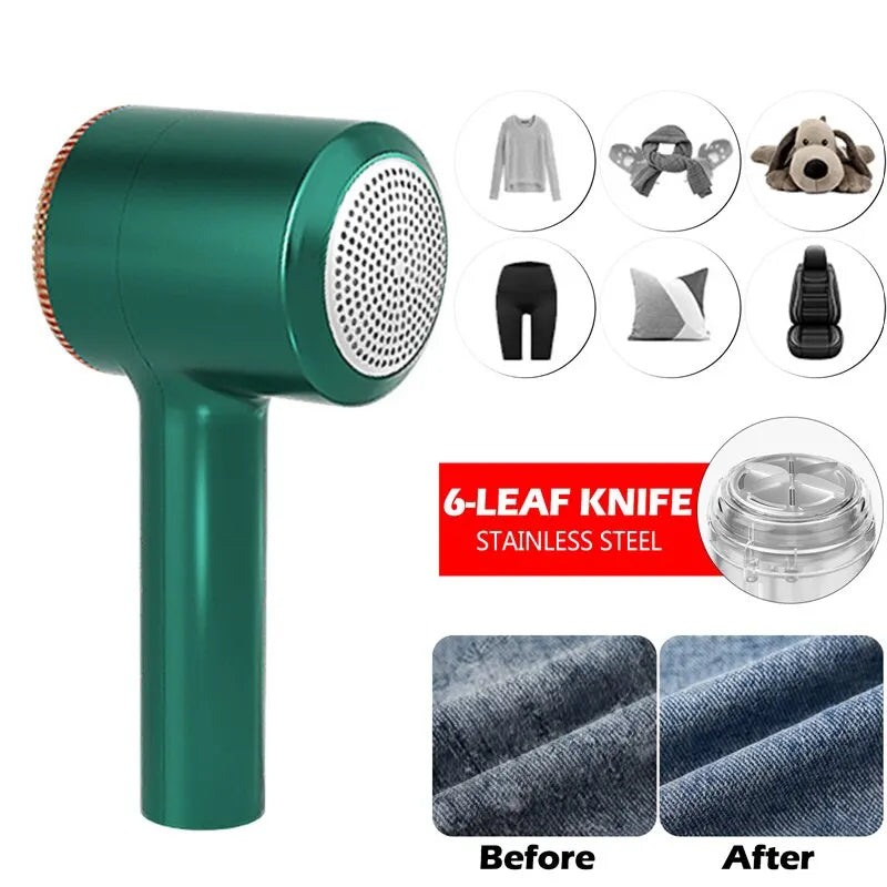 Compact Electric Fabric Shaver – USB Rechargeable Lint Remover