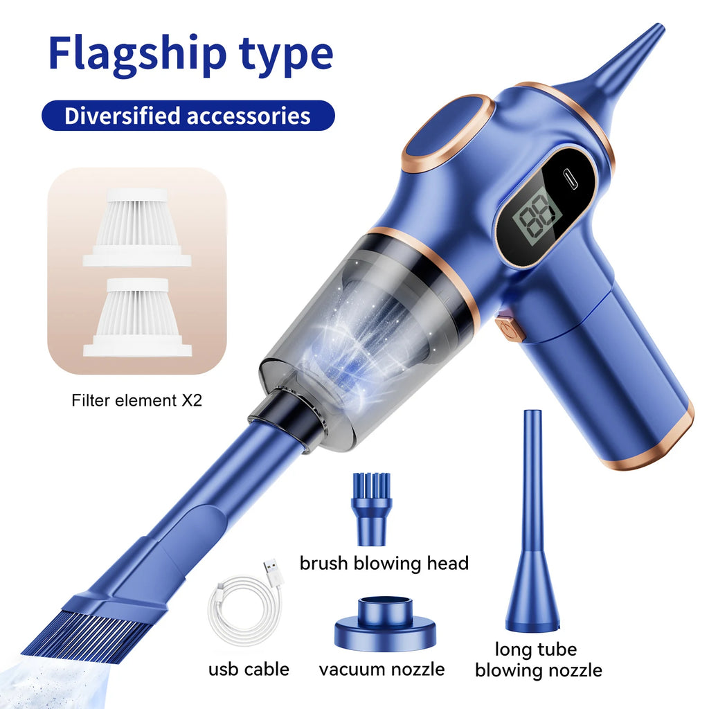 Wireless Mini Car Vacuum Cleaner – Compact Handheld Cleaner