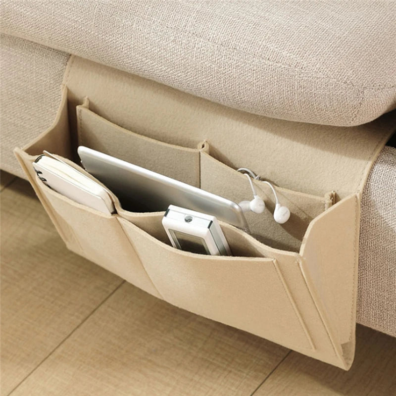 Bedside & Sofa Hanging Organizer – Storage Caddy with Multiple Pockets