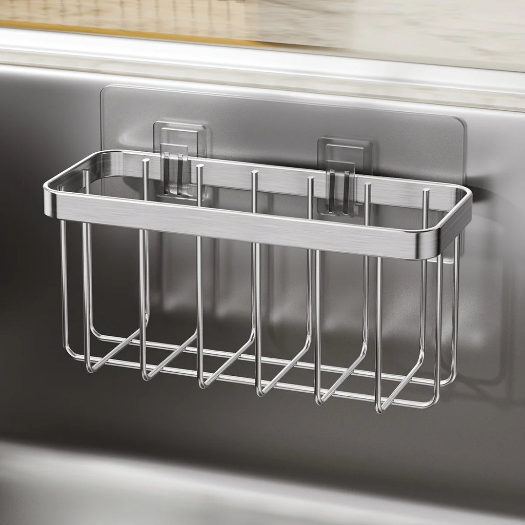 Stainless Steel Sink Caddy – Sponge & Dish Brush Holder