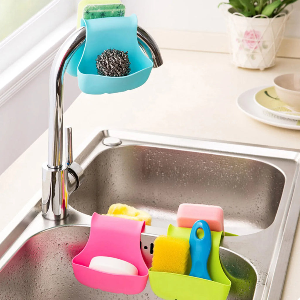 Double Sink Caddy – Hanging Sponge & Cleaning Tool Holder