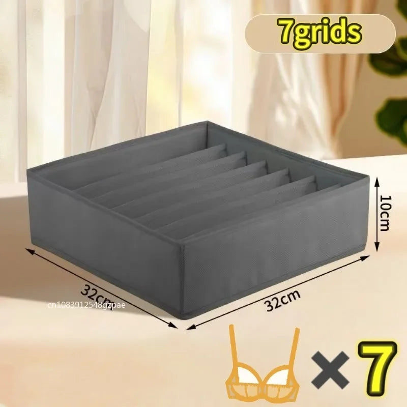 Foldable Drawer Organizer with Compartments – Underwear & Sock Storage Box