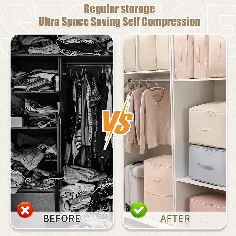 Large Compression Storage Bag – Space-Saving Organizer for Bedding & Clothes
