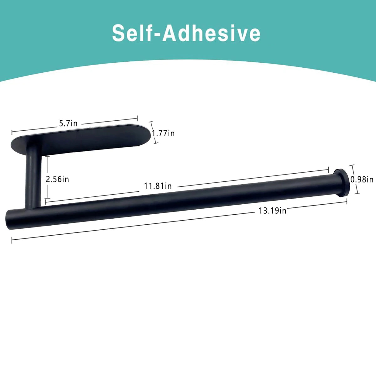Adhesive Roll Holder – Toilet Paper & Paper Towel Organizer