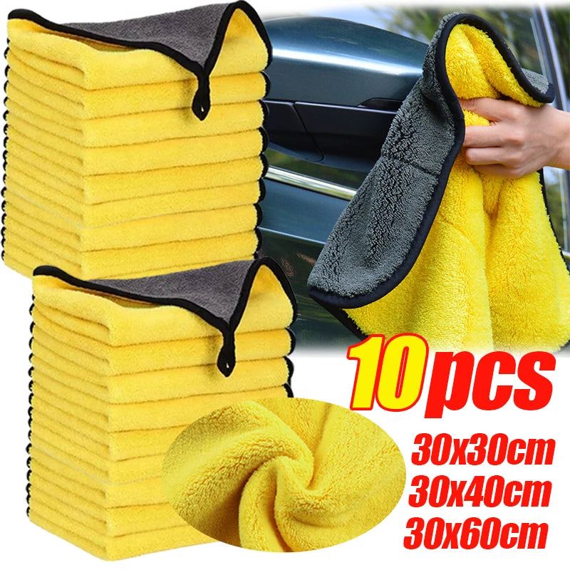 Microfiber Car Cleaning Towels – Soft & Absorbent Wash Cloths