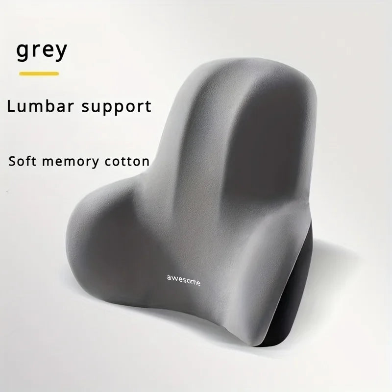 2-in-1 Memory Foam Seat Cushion & Lumbar Support Set