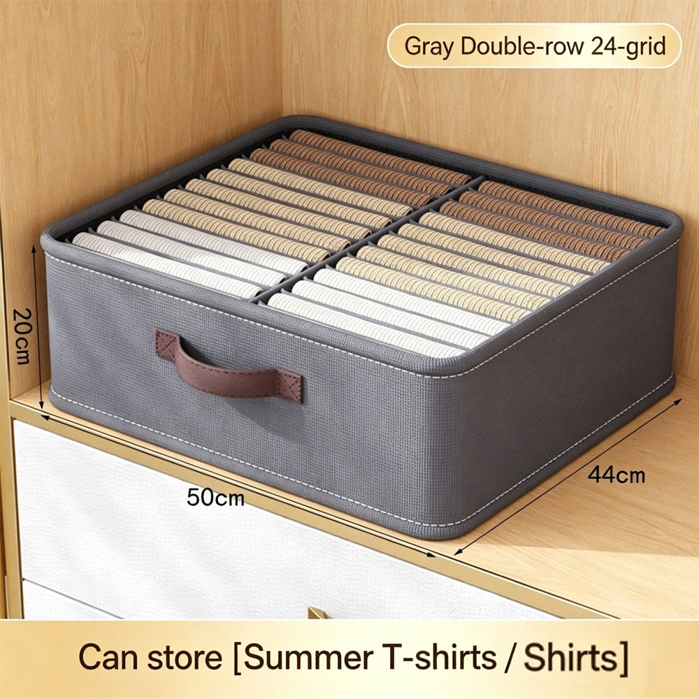 Foldable Clothes Organizer – Wardrobe & Drawer Storage Box