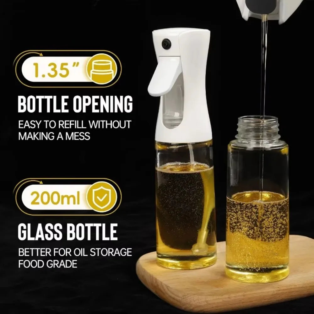 2-in-1 Cooking Oil Sprayer & Dispenser Bottle – 200 ml, 300 ml & 500 ml
