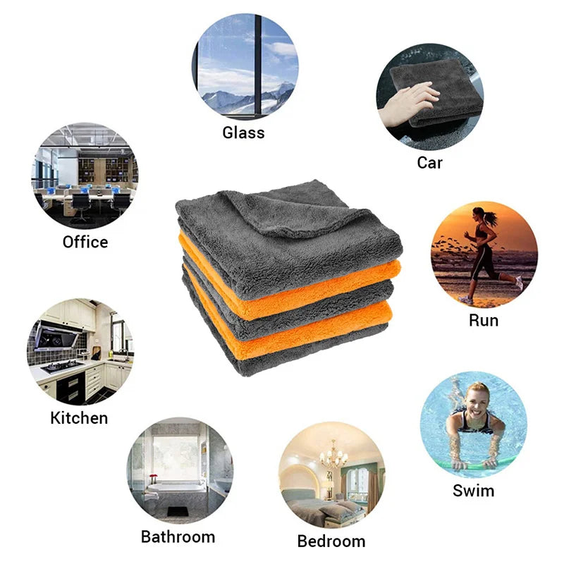 Premium Microfiber Car Detailing Towels – 40 × 40 cm