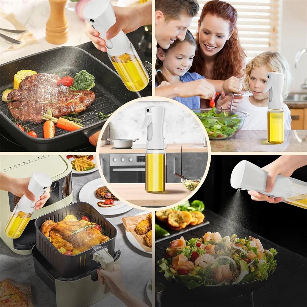 2-in-1 Cooking Oil Sprayer & Dispenser Bottle – 200 ml, 300 ml & 500 ml