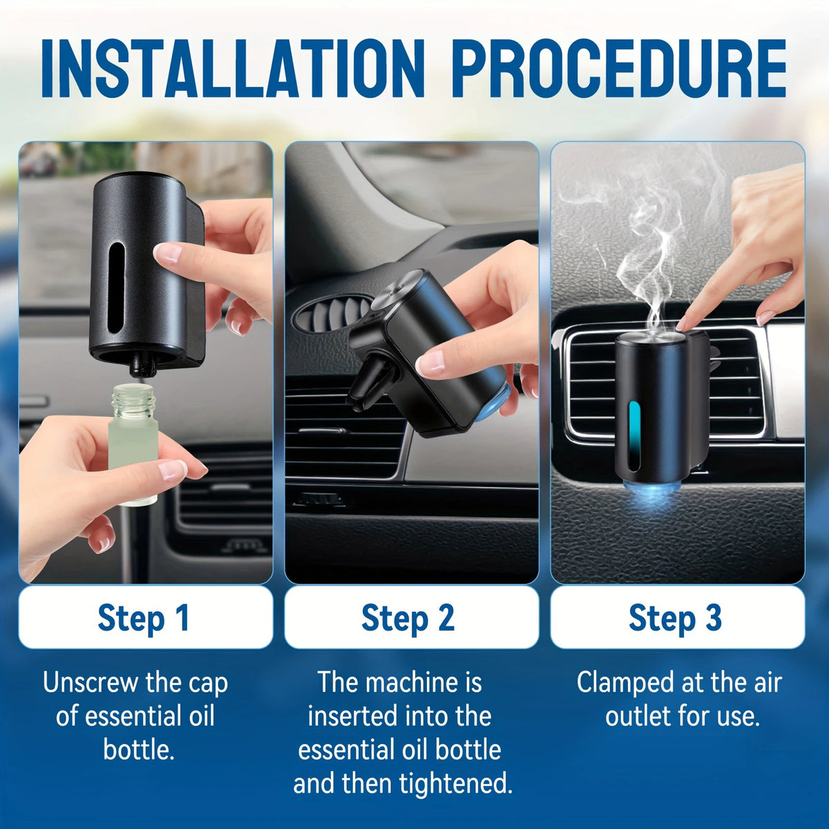 Smart Car Aroma Diffuser – Automatic Air Freshener