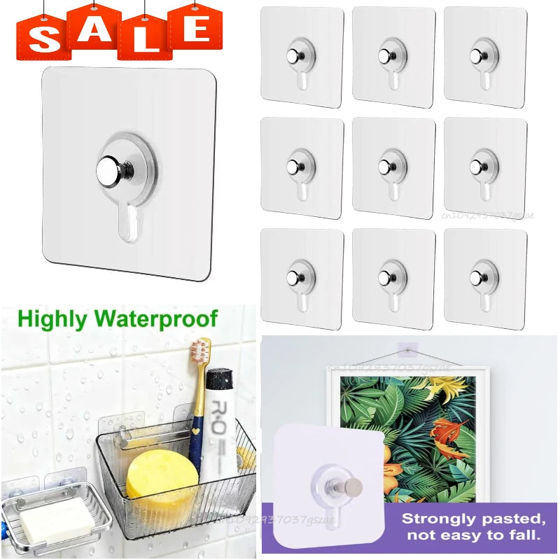 Self-Adhesive Wall Hanging Hooks – No-Drill Picture Frame Mounting Holders