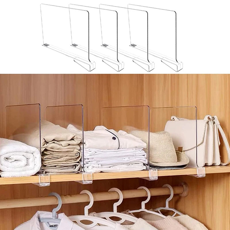 Closet Shelf Dividers – Space-Saving Wardrobe & Clothing Organizers