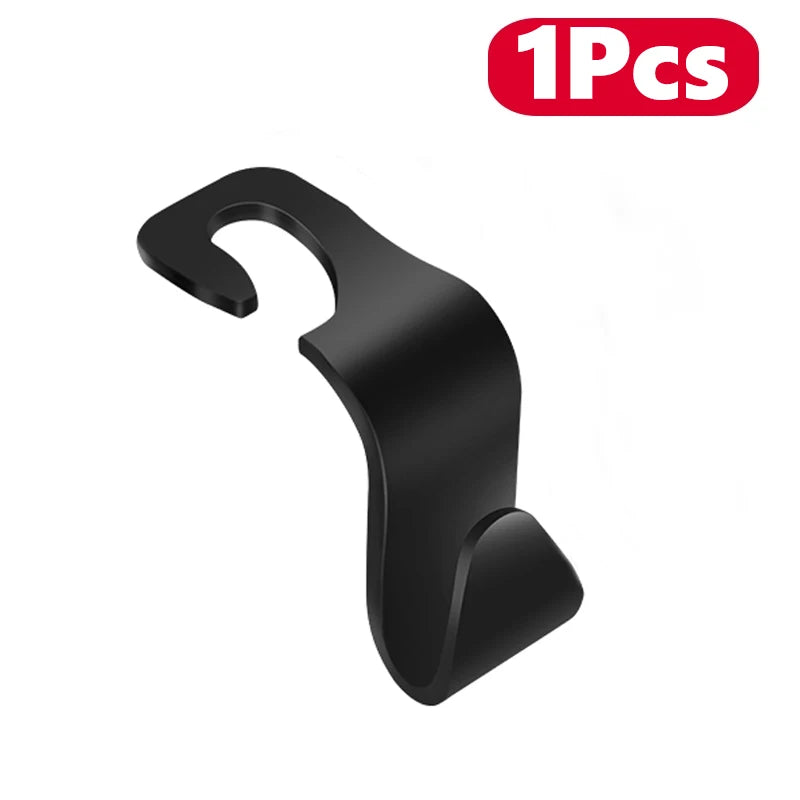 4-Pack Car Headrest Hooks – Bag & Storage Hangers