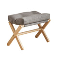 Foldable Wooden Footstool – Cushioned Home & Entryway Stool