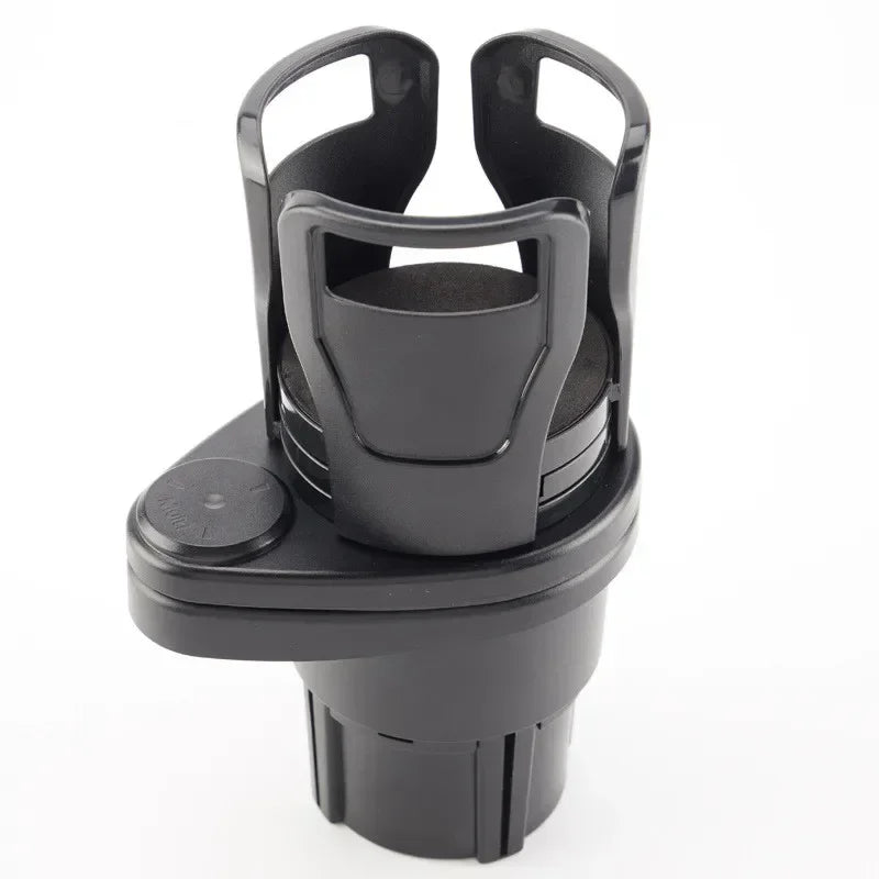 2-in-1 Car Cup Holder Expander – 360° Adjustable Dual Cup Holder