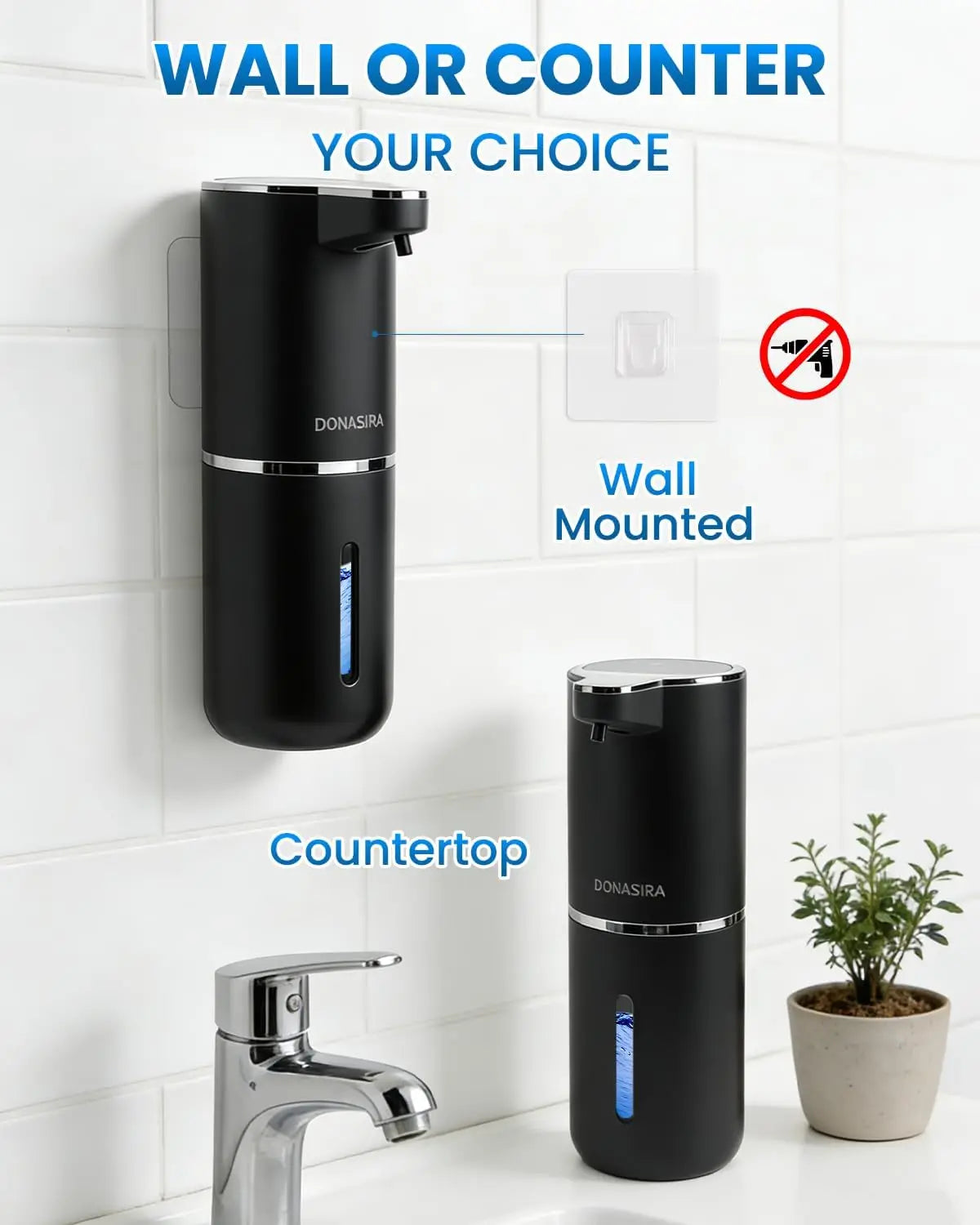 Automatic Touchless Soap Dispenser – USB Rechargeable 380ml