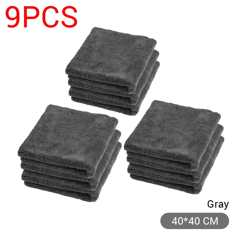 Premium Microfiber Car Detailing Towels – 40 × 40 cm
