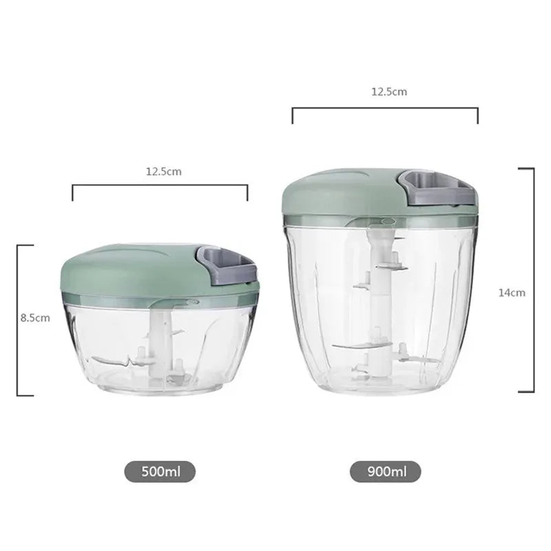 Manual Garlic & Vegetable Chopper – 500/900 ml