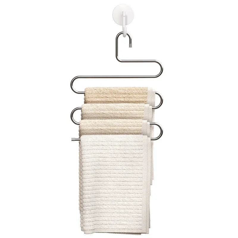5-Tier Pants Hanger – Space-Saving Multi-Layer Closet Organizer