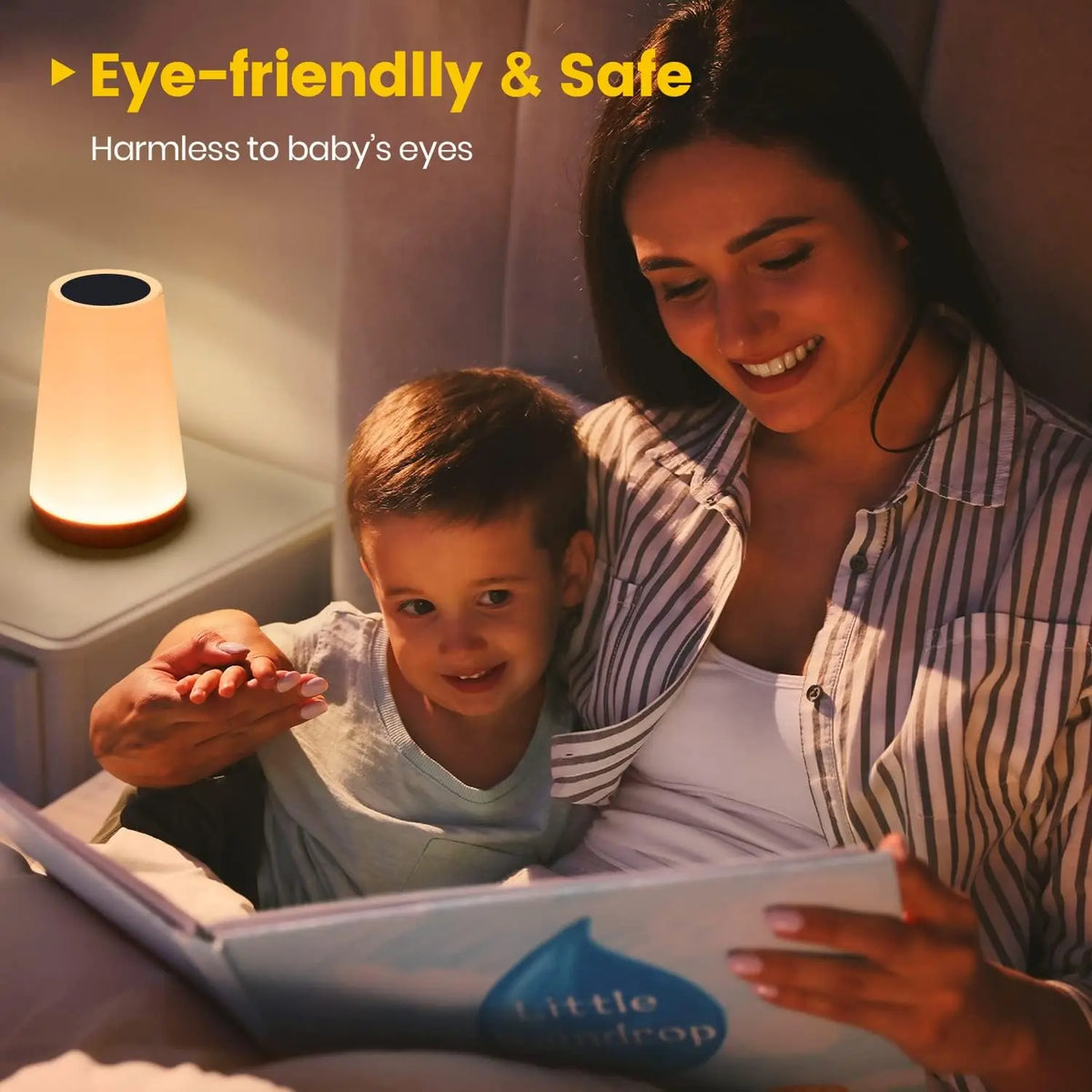 Rechargeable RGB Touch Night Light – 13 Colors with Remote Control