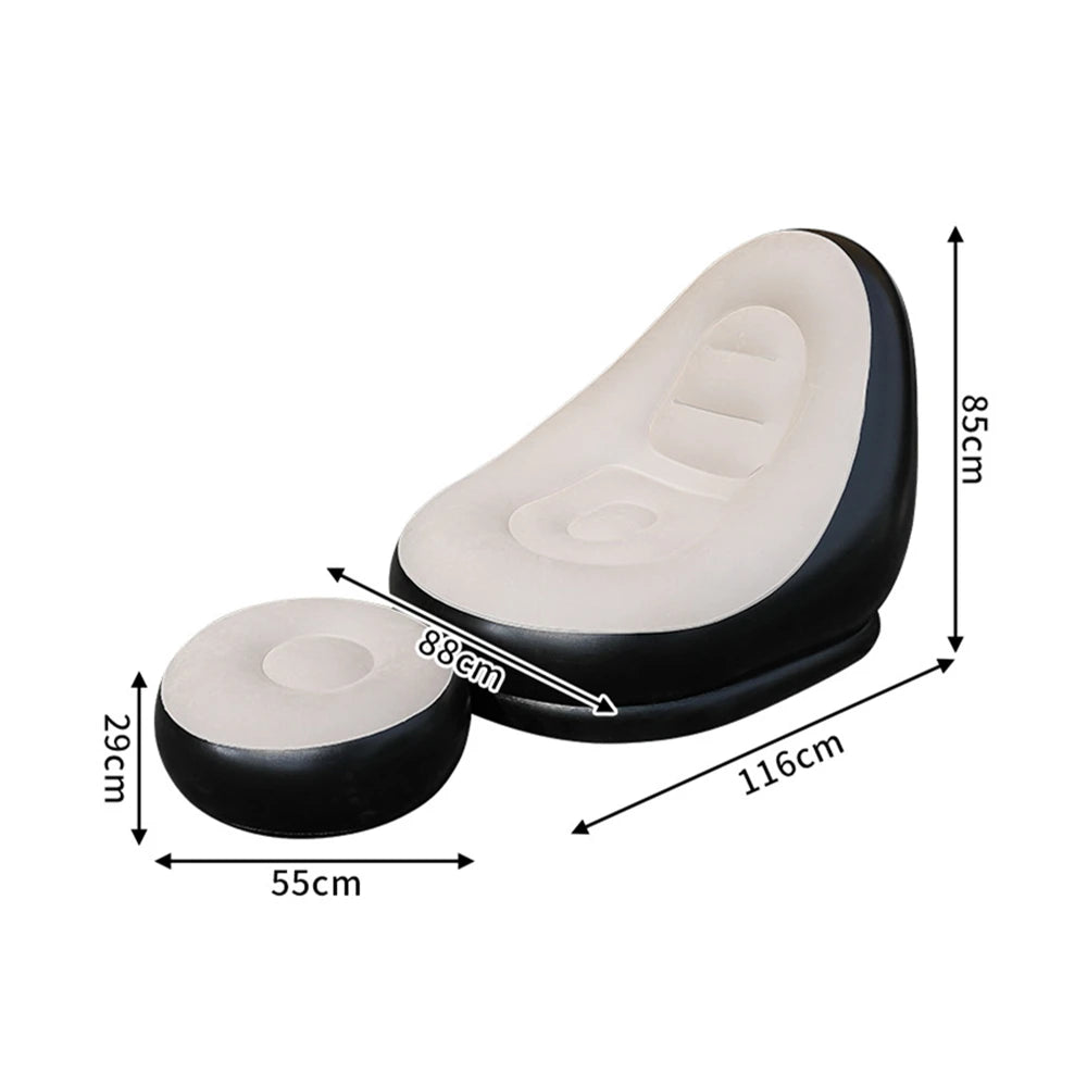 Portable Inflatable Lounge Chair for Indoor & Outdoor Relaxation