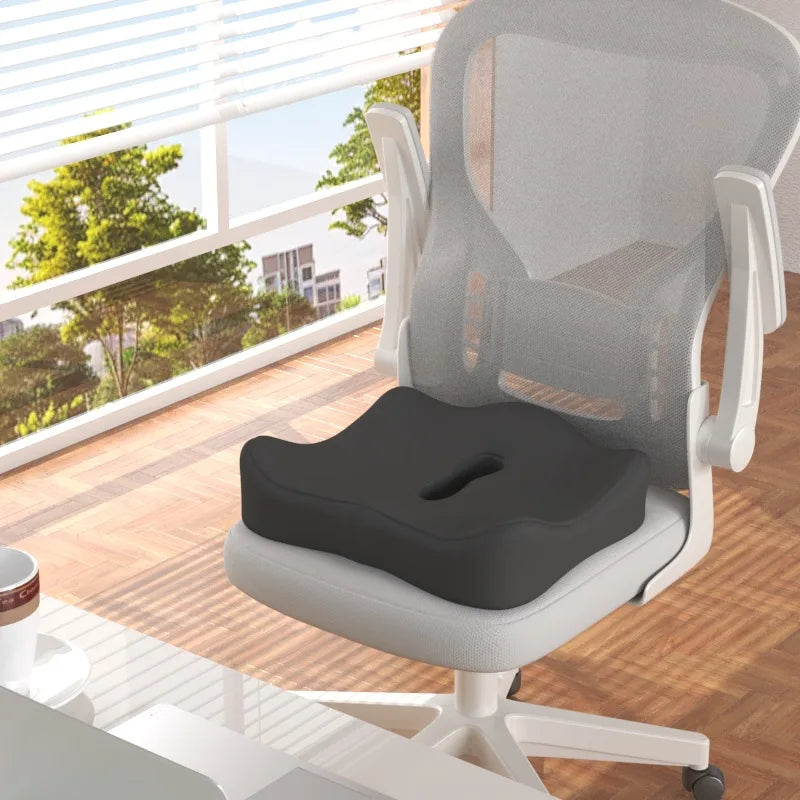 Ergonomic Memory Foam Seat Cushion – Comfort & Support Pillow