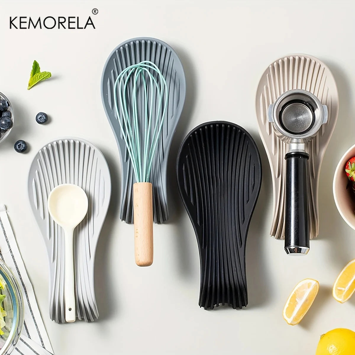 Silicone Spoon Rest – Heat-Resistant Kitchen Utensil Holder