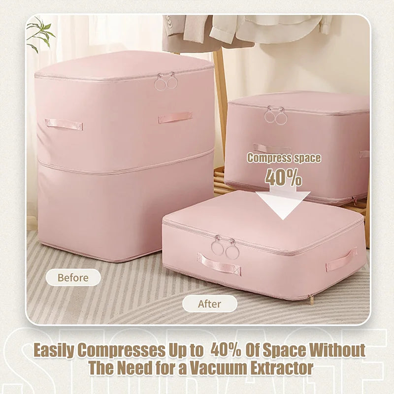 Space-Saving Compression Storage Bag – Organizer for Blankets, Comforters & Clothes