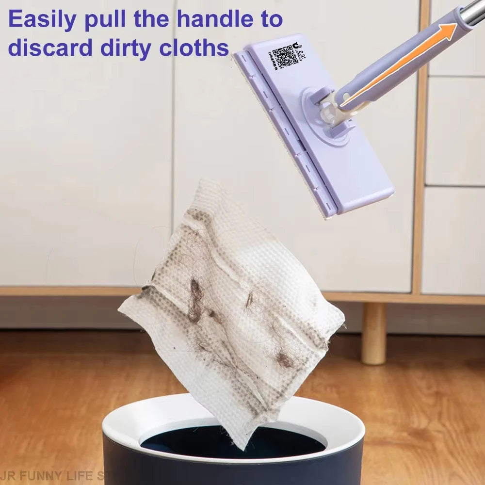 360° Rotating Flat Mop – Hands-Free Floor Cleaning Tool