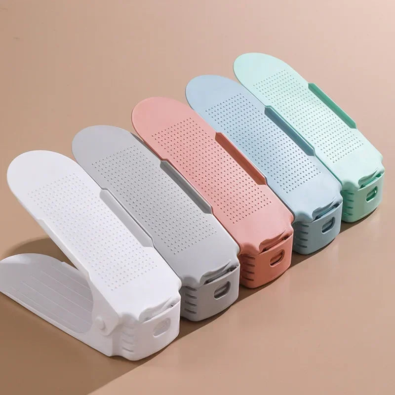Adjustable Shoe Slot Organizers – Double-Layer Space-Saving Shoe Racks