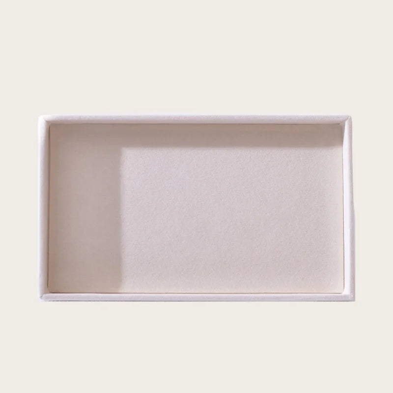 Velvet Jewelry Organizer Tray – Adjustable Compartment Storage for Rings & Earrings